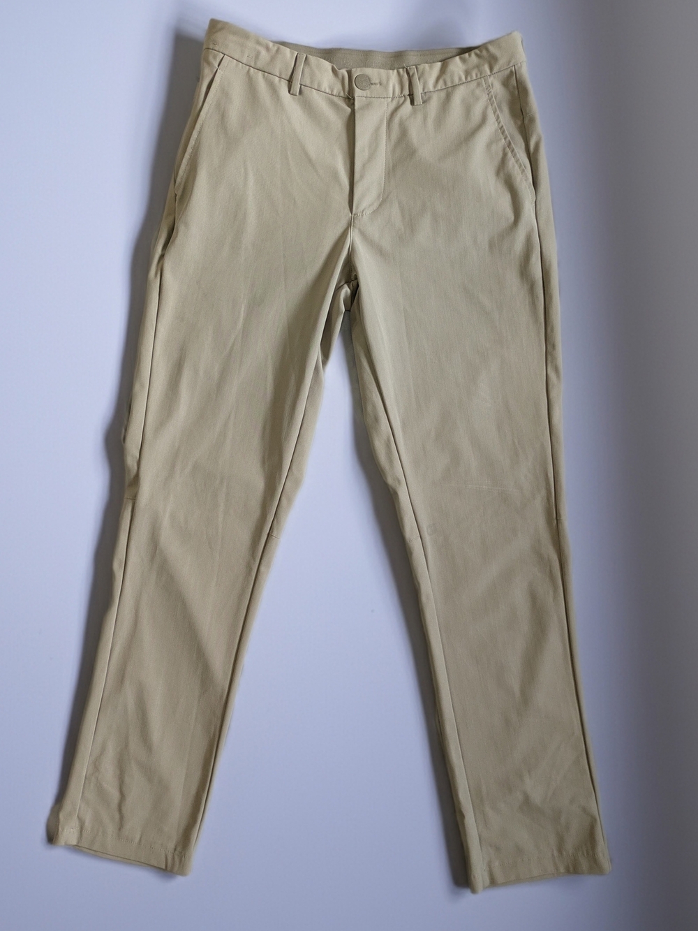 Chaps Golf Womens Size 12 Tan Khaki Pants Stretch Comfort Waist 32x31 Athleisure